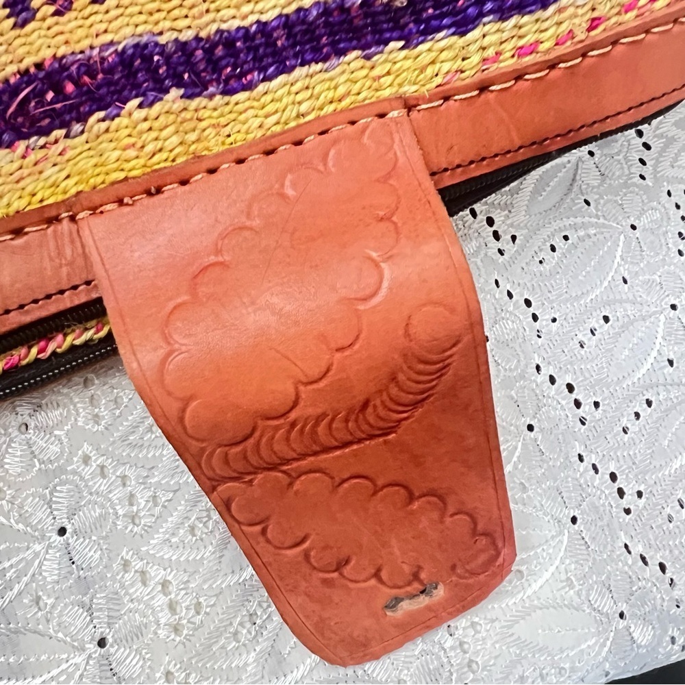 Africa sisal bag, woven shoulder bag like new - Picture 6 of 6